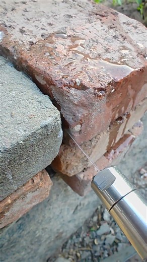 Water jet cutting bricks #waterjet #wood #coldmilling #waterjetcutting #automobile