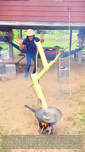 Outsmarting Splashing Oil: How a Bamboo Chute Fries Fish From a Burn-Free Distance