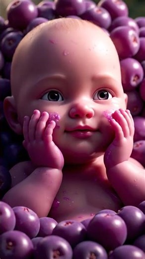 Sad Baby Blue Raspberry 🍇💧 | Emotional & Cute Fruit Animation