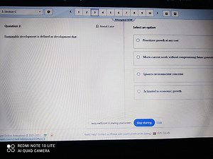 Question: What is the definition of sustainable development?W... | Filo