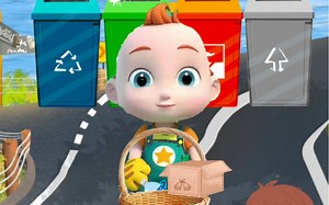jiojio捡饮料瓶干什么呢