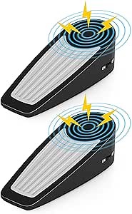 WINONLY Door Stop Alarm 130dB | Security Alarm Door Stoppers Wedge with Alarm Dual-Function Portable Upgraded Doorstop Alarm for Home Hotel Apartment Travel (2-Pack)