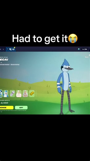 This is awesome man 😭 gameplay of the game doesn’t feel so awesome though COUGH COUGH Fortnite #regularshow #fortnite #fortnitememes #fyp #cartoonnetwork