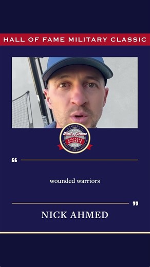 Nick Ahmed joins the Hall of Fame Military Classic