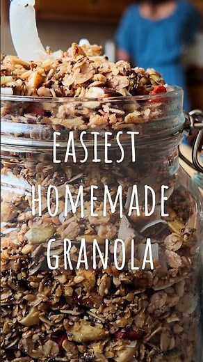 How I make quick healthy granola for my children - (when you don't have much time or energy!)