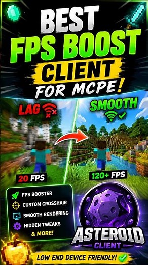 BEST Minecraft FPS Boost Client For Low End Devices 🔥