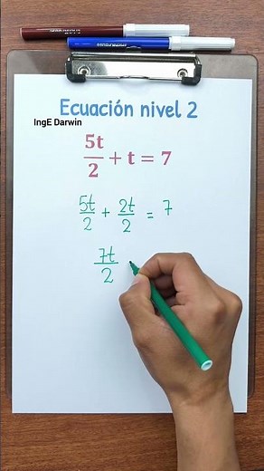 Algebra hack: solving for variables - level 2 ☺️✌️ #ingedarwin #math