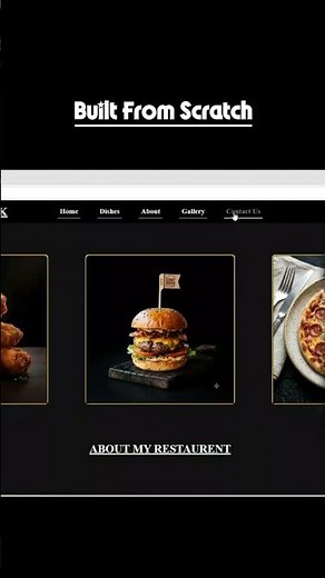 Modern Restaurant Website Using HTML CSS & JavaScript | Responsive Web Design 🍔🔥