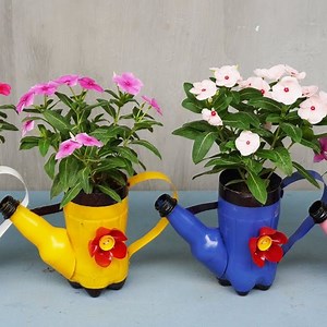 44K views · 1.2K reactions | Gorgeous Flower Pots Made from Plastic Bottles | DIY Balcony Garden | Facebook