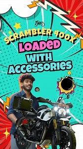 CHENNAI_BIKERS | Triumph scrambler 400X Loaded With Accessories _ Accessories List - Moto Torque Crash Guard - Front Reservoir Cap - Ark Screen... | Instagram