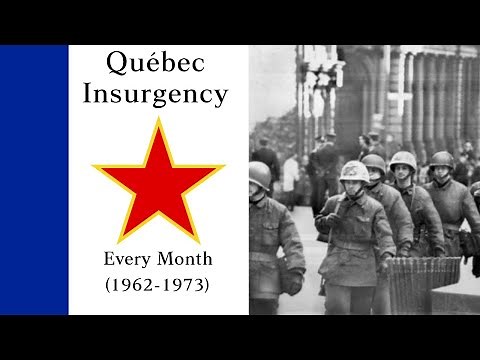 FLQ Insurgency in Québec: Every Month (1962-1973)