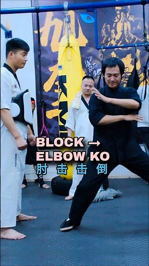 Bruce Lee’s JKD⚡Block the Knee, Elbow Knockout