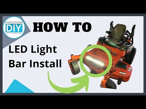 LED Light Bar Installation on a Kubota Zero Turn Mower