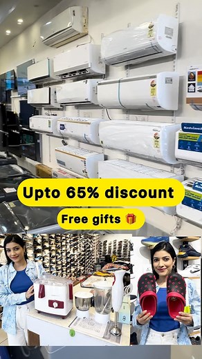 Shilu Brahmbhatt on Instagram: "Upto 65% discount 😍 Krish enterprise Company Second Electronic Appliances & Brandes footwear , cloths and more! 📍Address: 11-12, A-Tower, Shoppers Plaza, Maneja Crossing, Makarpura Main Road, Vadodara, Gujarat ☎️ 9104112111 ,7623969969 . . . . . . [offer sale,holi, shivratri , 50% off, Ac, fridge, Tv, microwave, washing machine, deal best deal vadodara ,footwear, branded cloths ] #ac #fridge #washingmachine#samsung #50percentoff #washingmachine #cheap #newyearof
