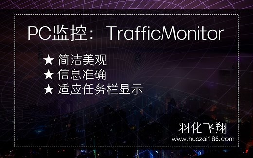 PC监控:小巧美观的电脑监控软件，显示网速、cpu及内存占用