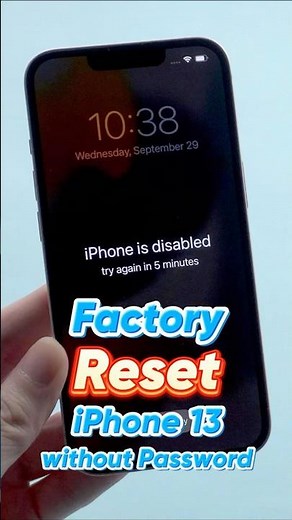 🤔How to Factory Reset iPhone 13 without Password🔓 #shorts