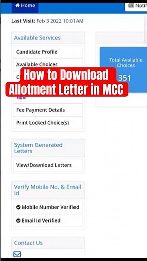 How to Download Allotment Letter in MCC Counselling #neet2025 #neetcounselling #mcc #neet #shorts