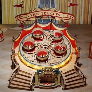 Tilt A Whirl Music Box 3D Wooden Model Kit – Mechanical Gift for Adults - Etsy