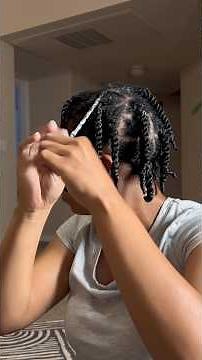 Installing Two-Strand Twists for Big Fluffy Natural Hair #4chair #naturalhair #twostrandtwist #curls