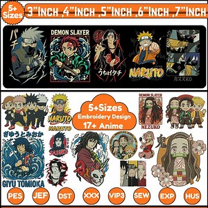 Anime Machine Embroidery Design Anime Inspired Embroidery Premium Anime Embroidery Anime Cartoon EMB Anime Style Digital File 5size Download - Etsy