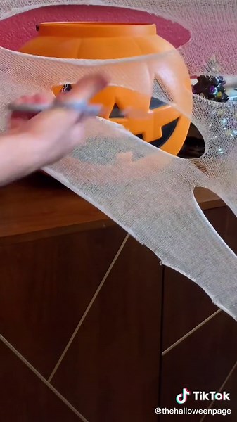 Reusable Halloween Spider Webs from Beef Netting DIY