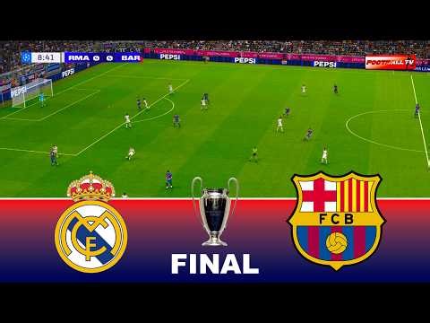 Real Madrid vs Barcelona - UEFA Champions League 2026 Final | Ft. Mbappe Yamal | Pes 21 Gameplay