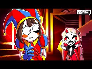 POMNI from DIGITAL CIRCUS visits the HAZBIN HOTEL in VRChat