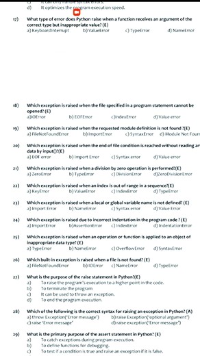 2nd Puc Computer science Important question, Exception Handling in Python. #puc , I'm question.