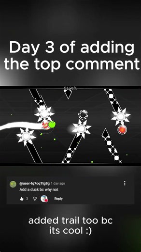 Day 3 of adding the top comment