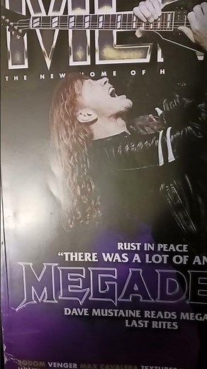 My Megadeth Fistful Of Metal Magazine