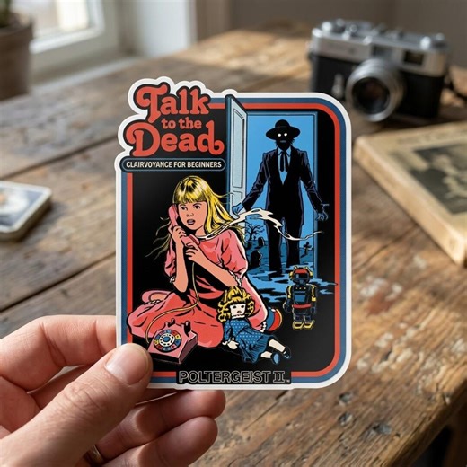 Talk to the Dead Sticker Spooky Occult Dark Humor Vinyl Decal Waterproof Laptop - Etsy