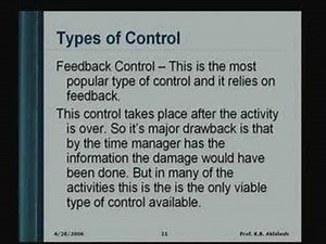 Lecture - 10 Controlling