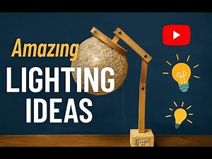 Amazing DIY Lamp from Recycled Materials – Rustic Lighting Ideas/arts lab and recycling