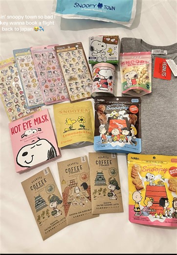 just some snoopy stuff from snoopy town 🥹 #snoopy #peanuts #esnupi #snoopytown #japan