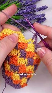 Crochet pattern cross hatch stitch blanket, afghan, rug #crochet
