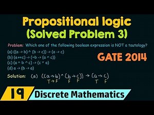 Mind Luster - Learn Propositional Logic Solved Problem 3