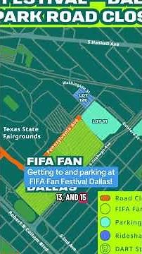 Parking and more info for FIFA Fan Festival Dallas!