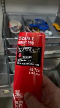 How to install Everbilt Adjustable Closet Rod