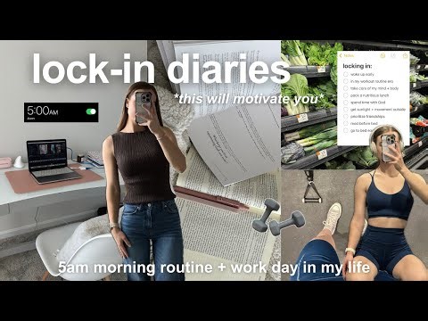 fall lock-in diaries: 5am morning routine, work day in my life + building discipline