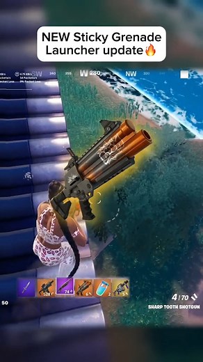 *NEW* Sticky Grenade Launcher update is a W🔥 #fortnite #funny | The Fierce Diva