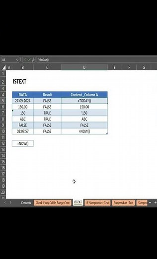 Excel Formula to Check If Range Contains Any Text | Does a Range Contain Text or Not?