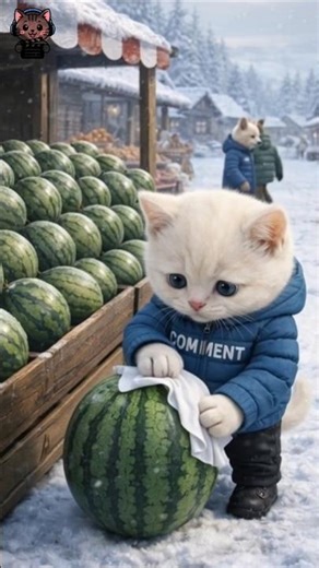 Cat Worked Hard for $1… Bought Subscribe Button 🐱❤️ #shorts #kittenstory