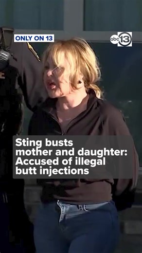 Only on 13, ABC13-Jessica Willey reports that a mother in daughter are busted in Cypress. The two are accused of illegal butt injections. Full report abc13.co/4ajZa9r | ABC13 Houston