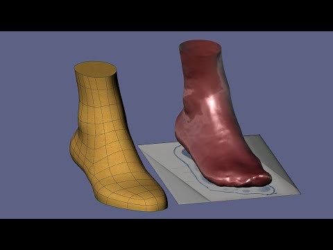 SubD modeling orthopaedic lasts in Rhinoceros (WIP)