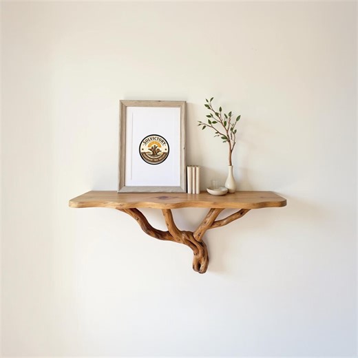 Floating Bookshelf Tree Driftwood Branch Shelf Solid Wood Bookcase Handmade Furniture - Etsy