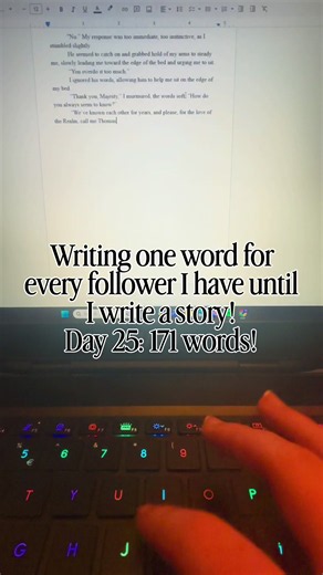 Writing a Story: Day 25 — One Word per Follower Progress