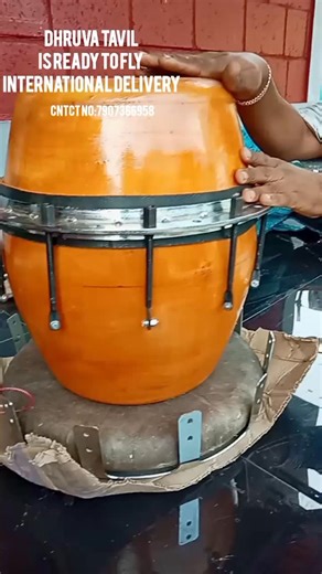 Abhi Krishnan on Instagram: "#viralreels #viral #instruments #instrumentmaking #international #tavil #tavilmaking"