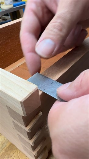 How I installed hinges on the jewelry chest: I start with marking their placement. A 6” rule was the perfect measuring block for this. With the hinges marked with a marking knife I then set the depth with my marking gauge. I use the hybrid method to remove waste, removing as much as I can with a trim router. I then come back with a router plane for final passes. With a snug fit achieved a self centering drill bit pre drills the holes and a couple screws are put in which I first coat with wax. Wi