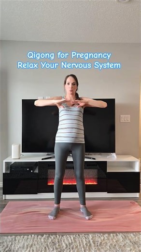 Qigong for Pregnancy Calm Your Nervous System #qigongforhealth #pregnancyexercise