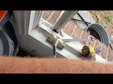 how to replace straight arm operator window crank on Anderson casement windows.